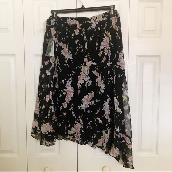 RALPH LAUREN Asymmetrical Skirt Floral Print - Picture 3 of 11